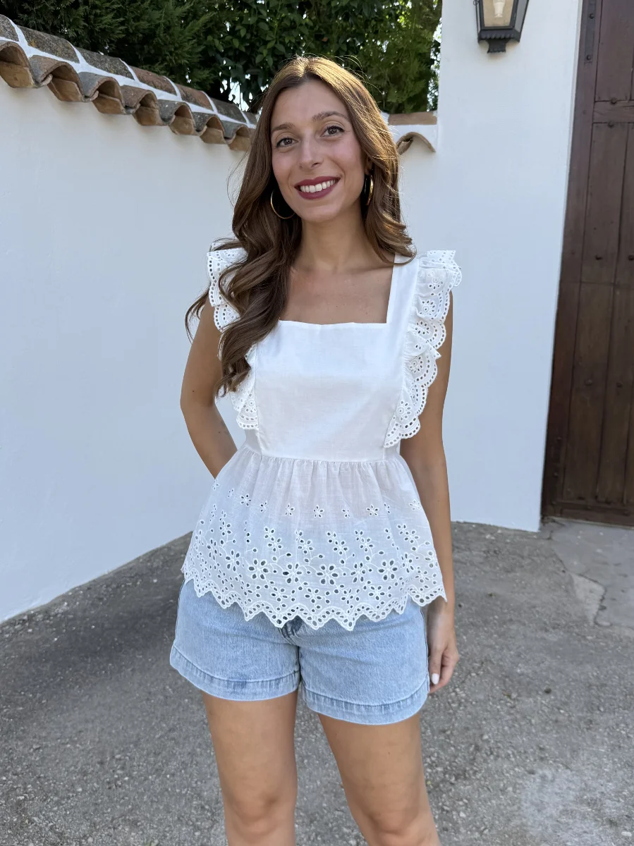Blusa Tirantes Encaje