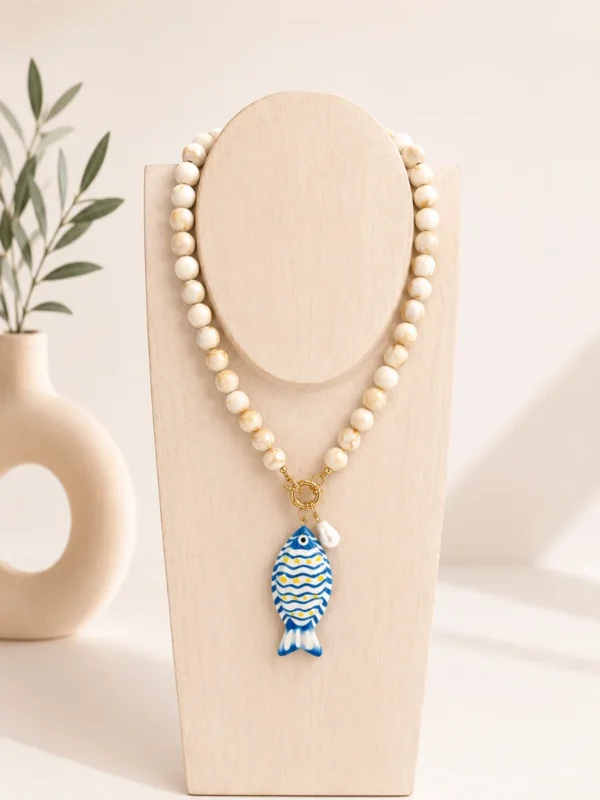 Collar Pez Beige