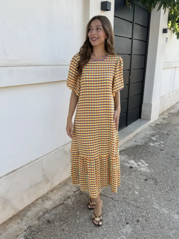 Vestido Mojito Vichy Amarillo
