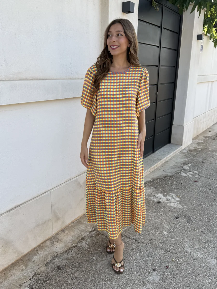 Vestido Mojito Vichy Amarillo