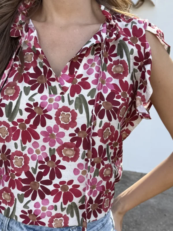 Blusa Spring Burdeos