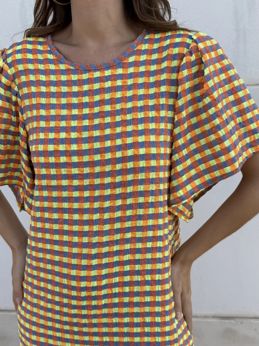 Vestido Mojito Vichy Amarillo - Imagen 2