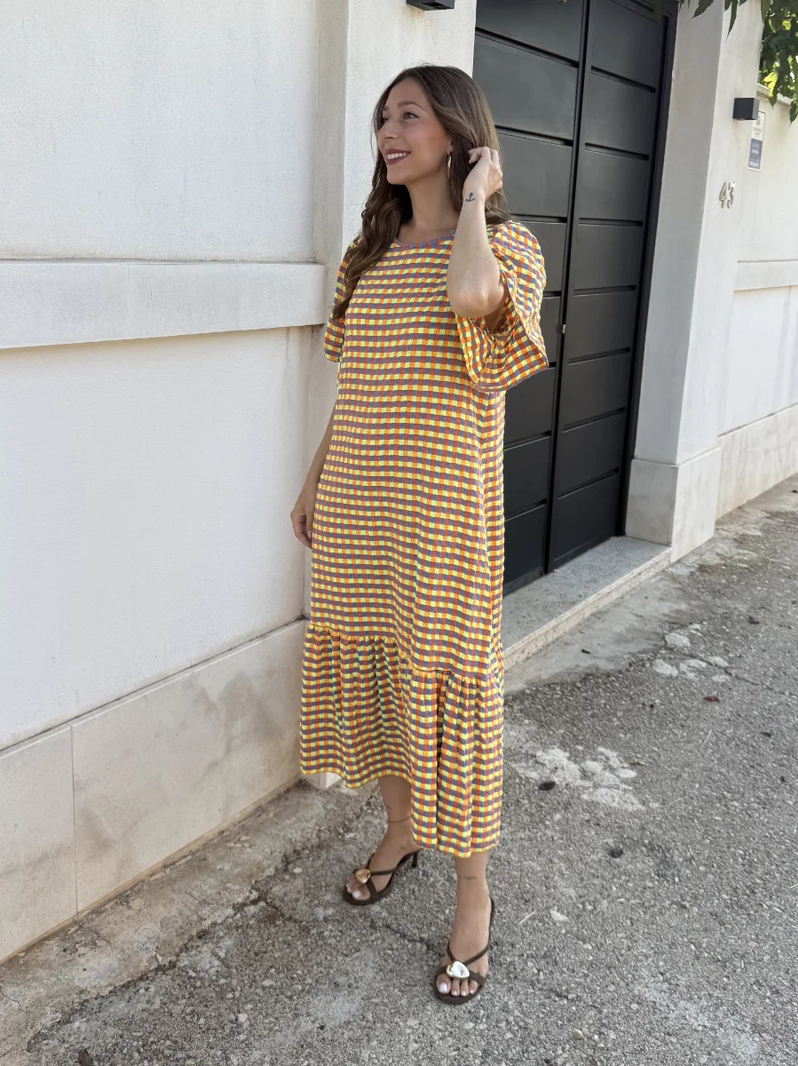 Vestido Mojito Vichy Amarillo - Imagen 3