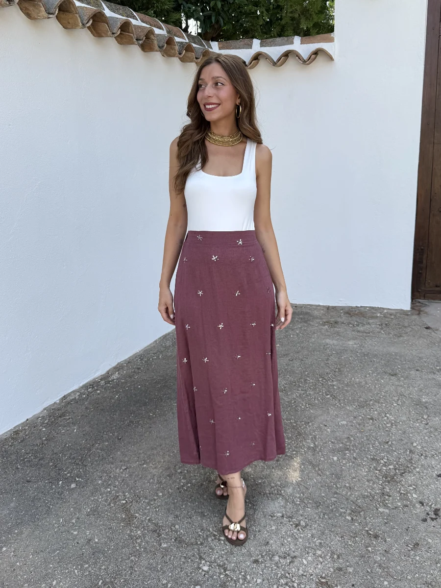 Falda Star Rosa