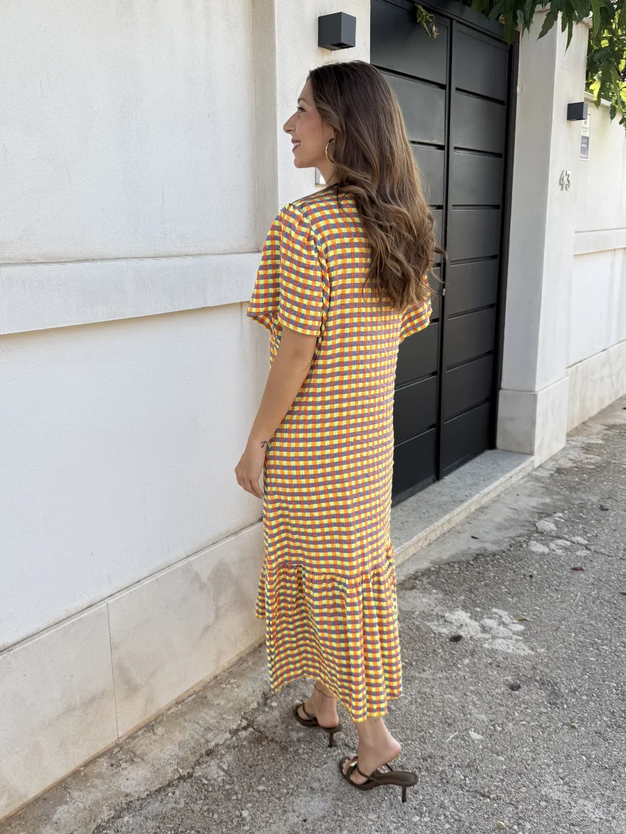 Vestido Mojito Vichy Amarillo - Imagen 4