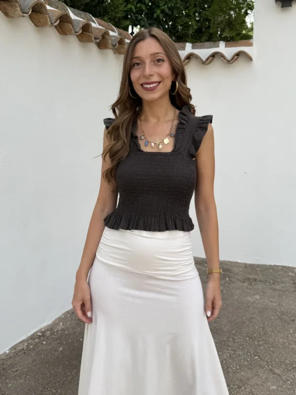 Top Beatriz Marrón