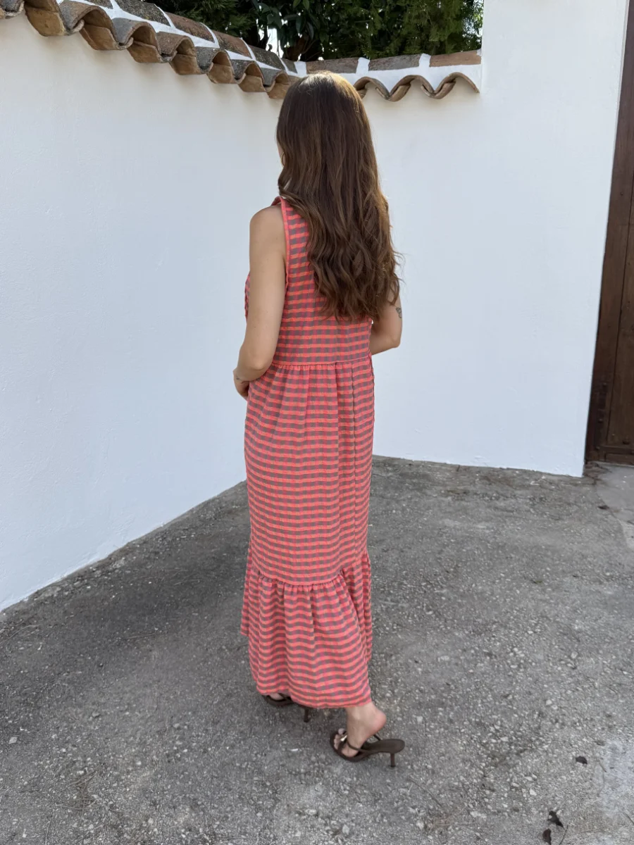 Vestido Aperol Coral - Imagen 4