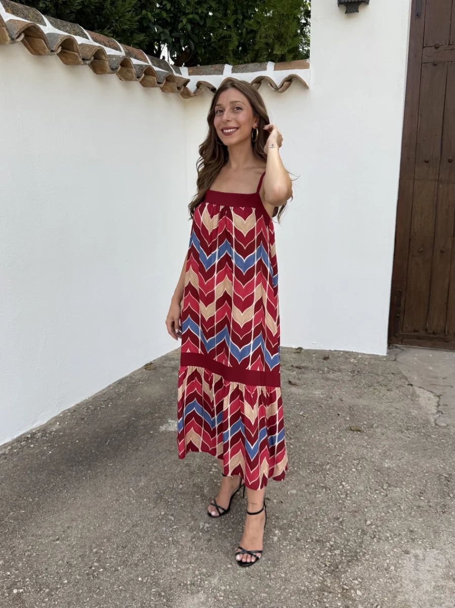 Vestido Marsa Burdeos - Imagen 4