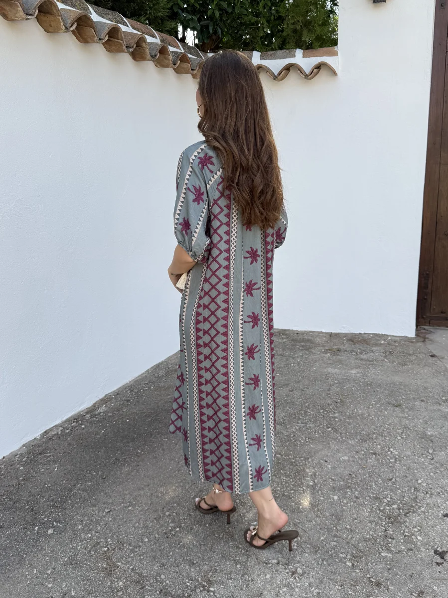 Vestido Luca Verde - Imagen 3