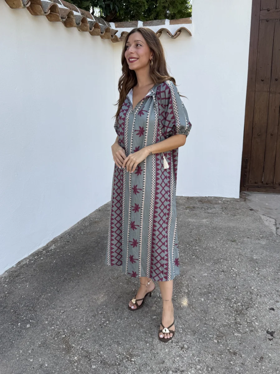 Vestido Luca Verde - Imagen 2