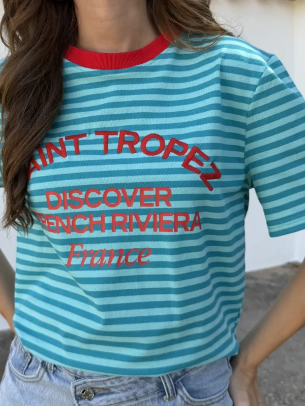 Camiseta Saint Tropez Turquesa
