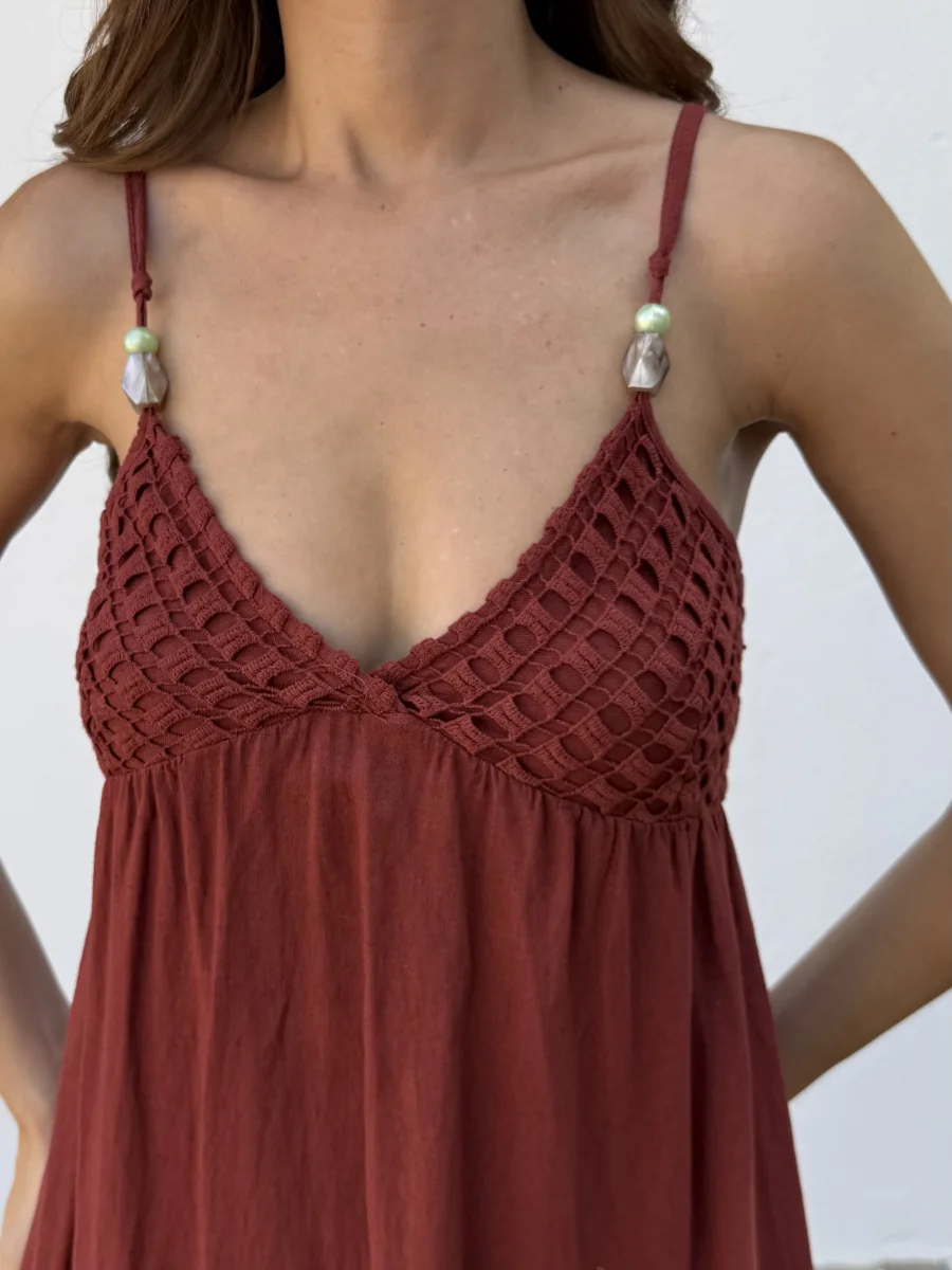 Vestido Croché Teja - Imagen 2
