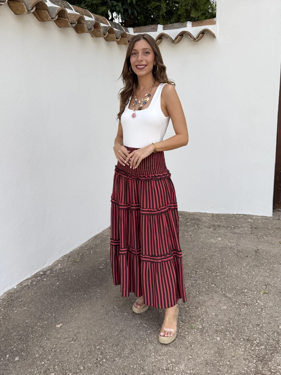 Falda México Rosado/Marrón - Imagen 4