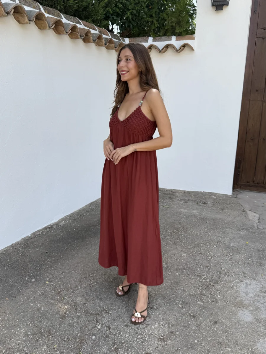 Vestido Croché Teja - Imagen 4