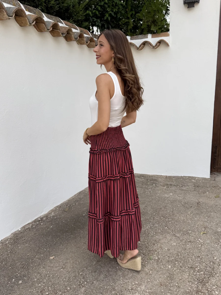 Falda México Rosado/Marrón - Imagen 2