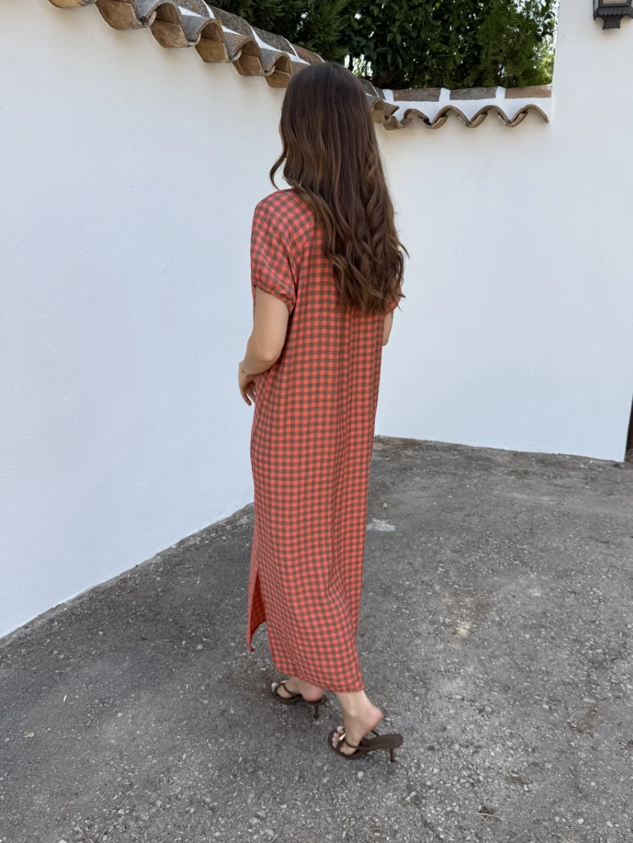 Vestido Mai Tai Coral - Imagen 4