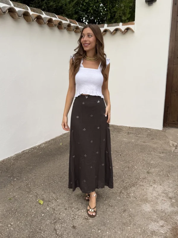 Falda Star Marrón