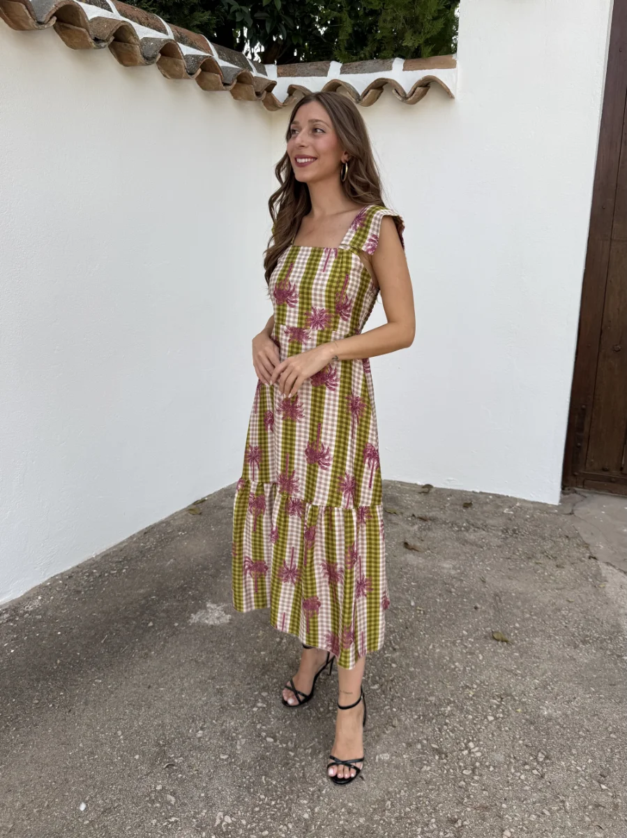 Vestido Tropical Verde - Imagen 3