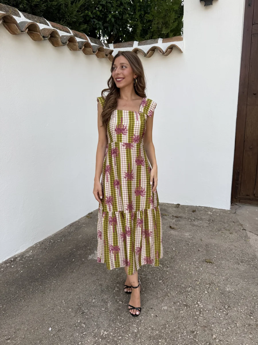 Vestido Tropical Verde - Imagen 2