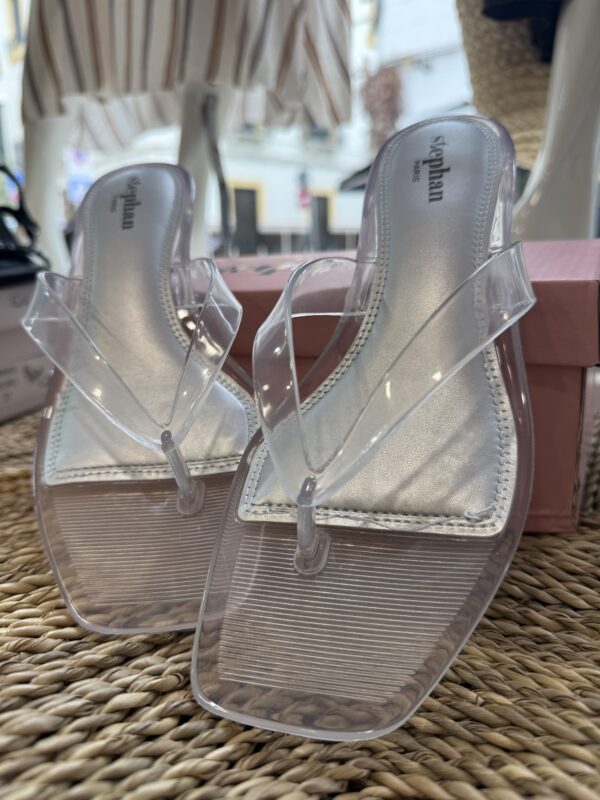 Sandalia Transparente Tacón - 40