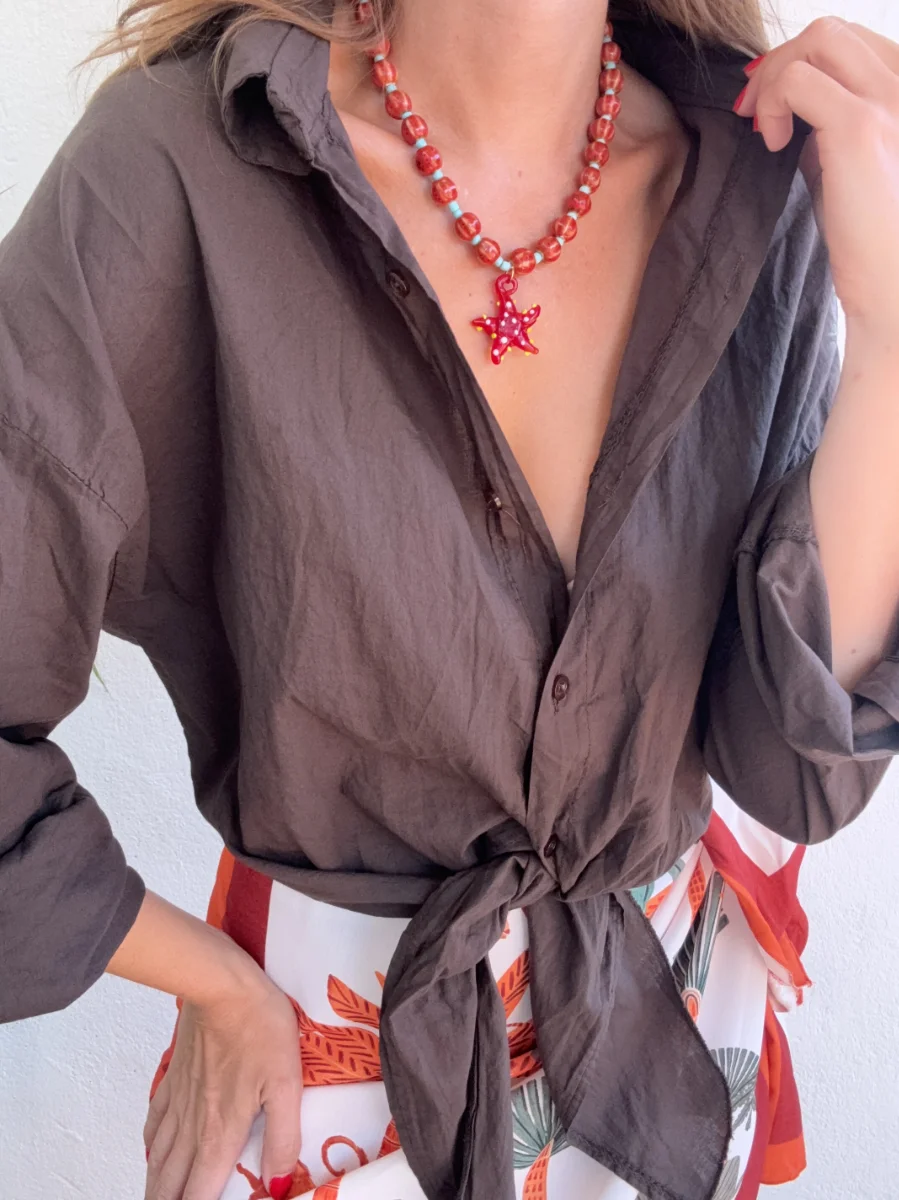 Camisa Chocolate Nudo - Imagen 2