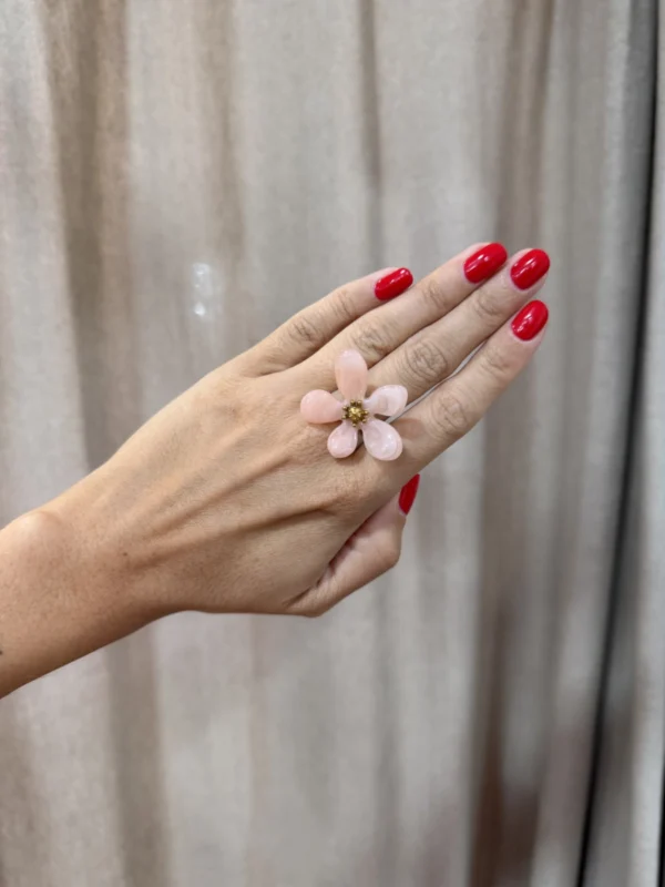 Anillo Flor Rosa