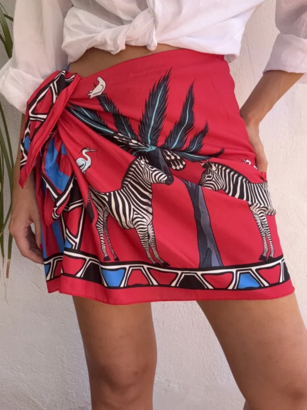 Falda Pareo Cebra - Talla única