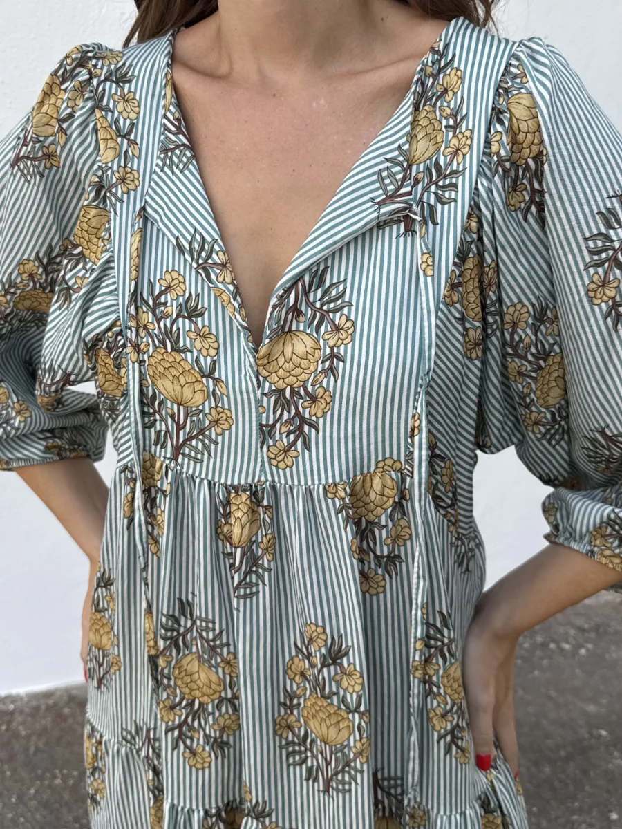 Vestido Cádiz Aguamarina - Imagen 2