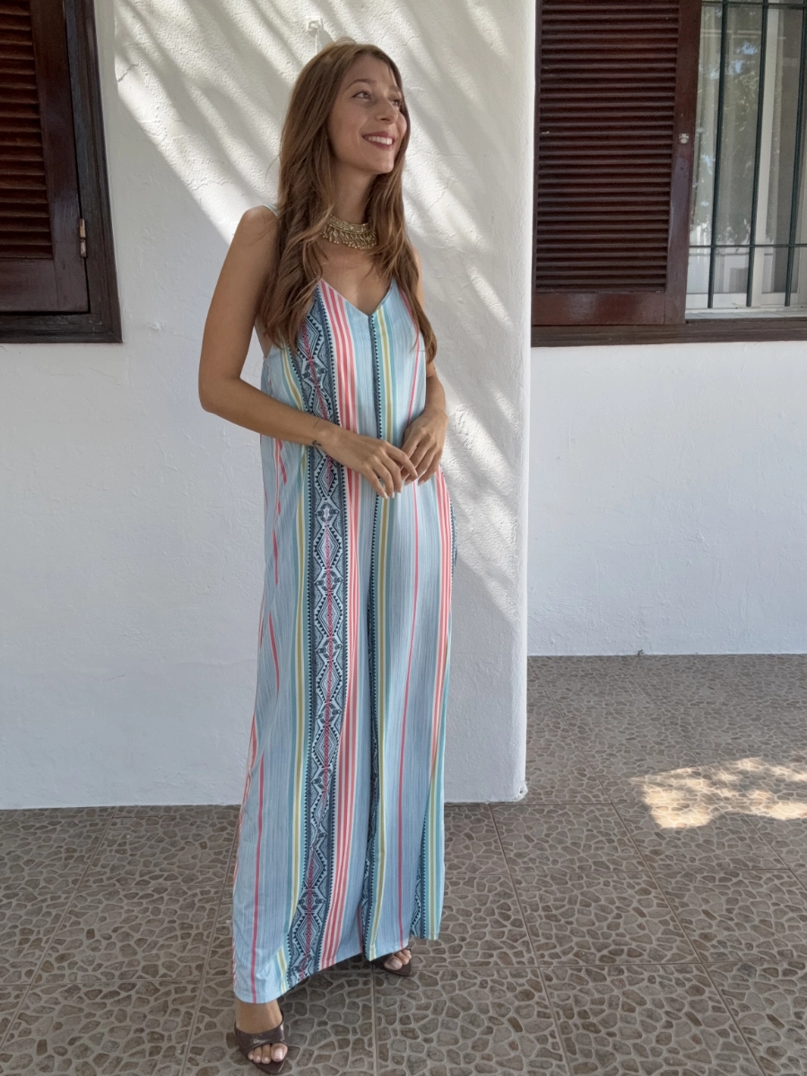 Mono Licra Fría Azul