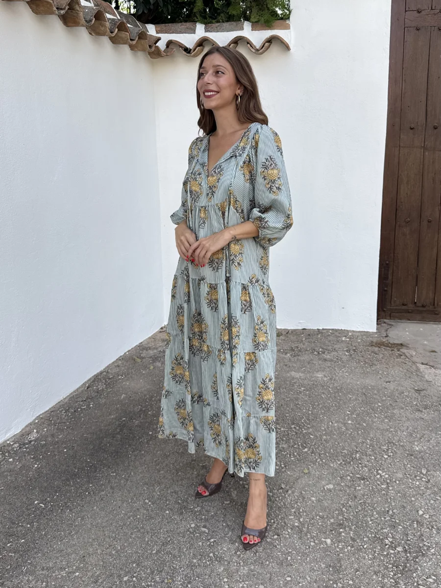 Vestido Cádiz Aguamarina - Imagen 4