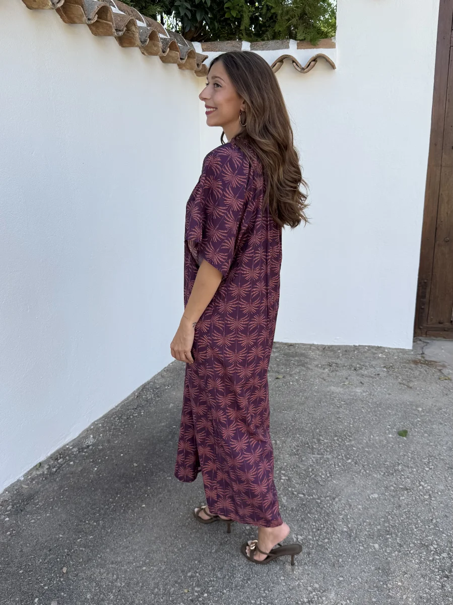 Vestido Namibia Vino - Imagen 3