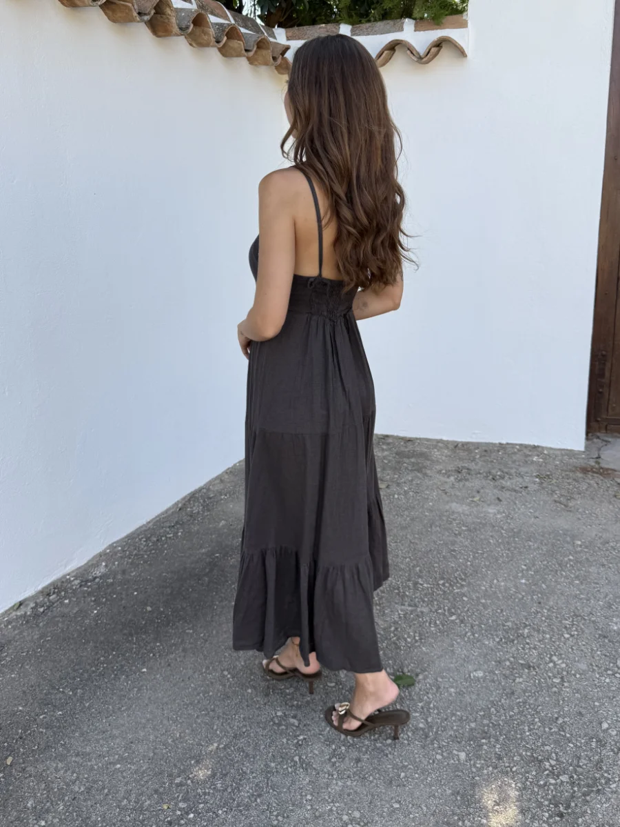 Vestido Lentejuela Marrón - Imagen 3