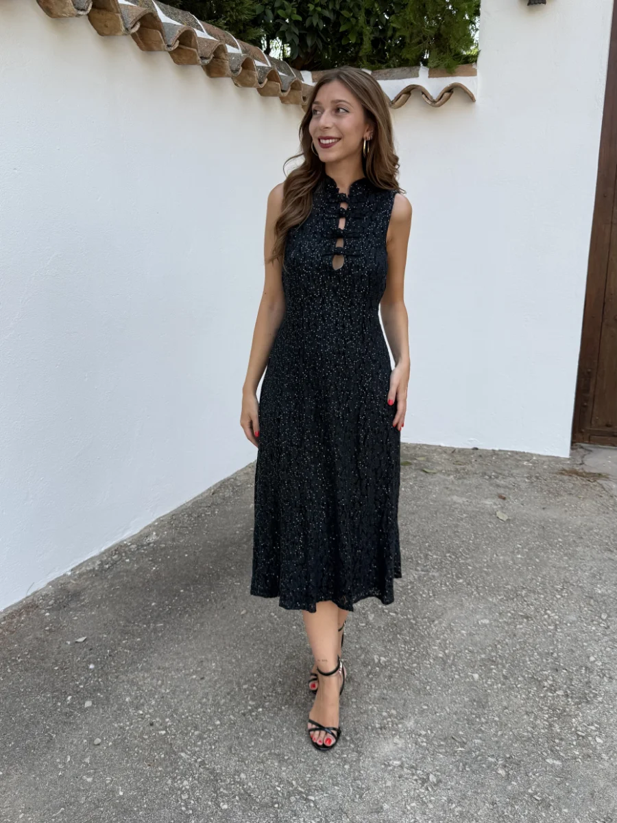 Vestido Sakura Brillo Azul - Imagen 2