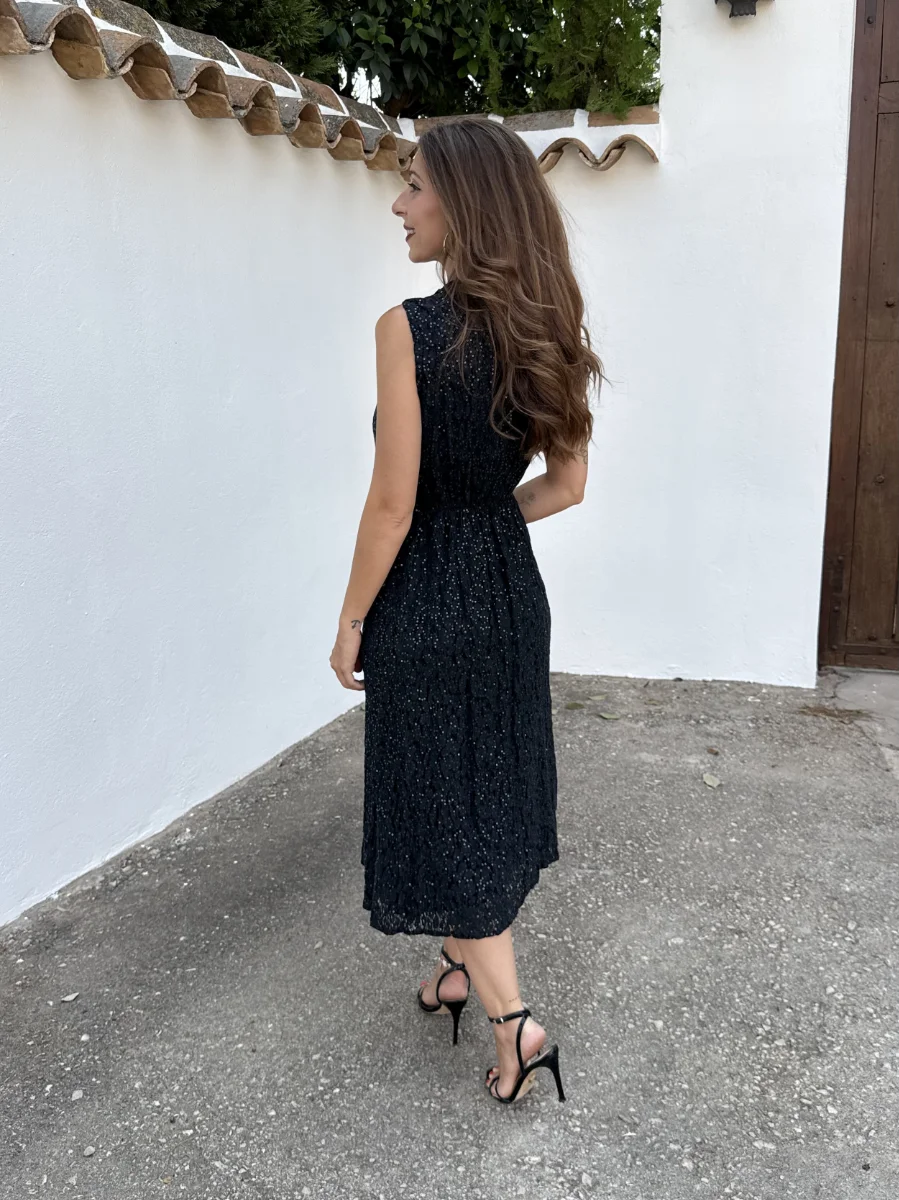 Vestido Sakura Brillo Azul - Imagen 4