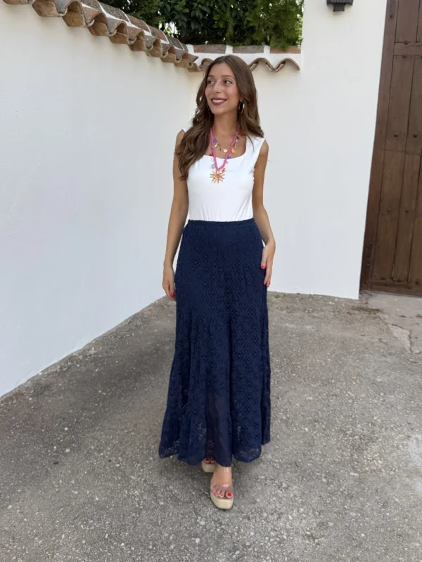 Falda Encase Azul Marino