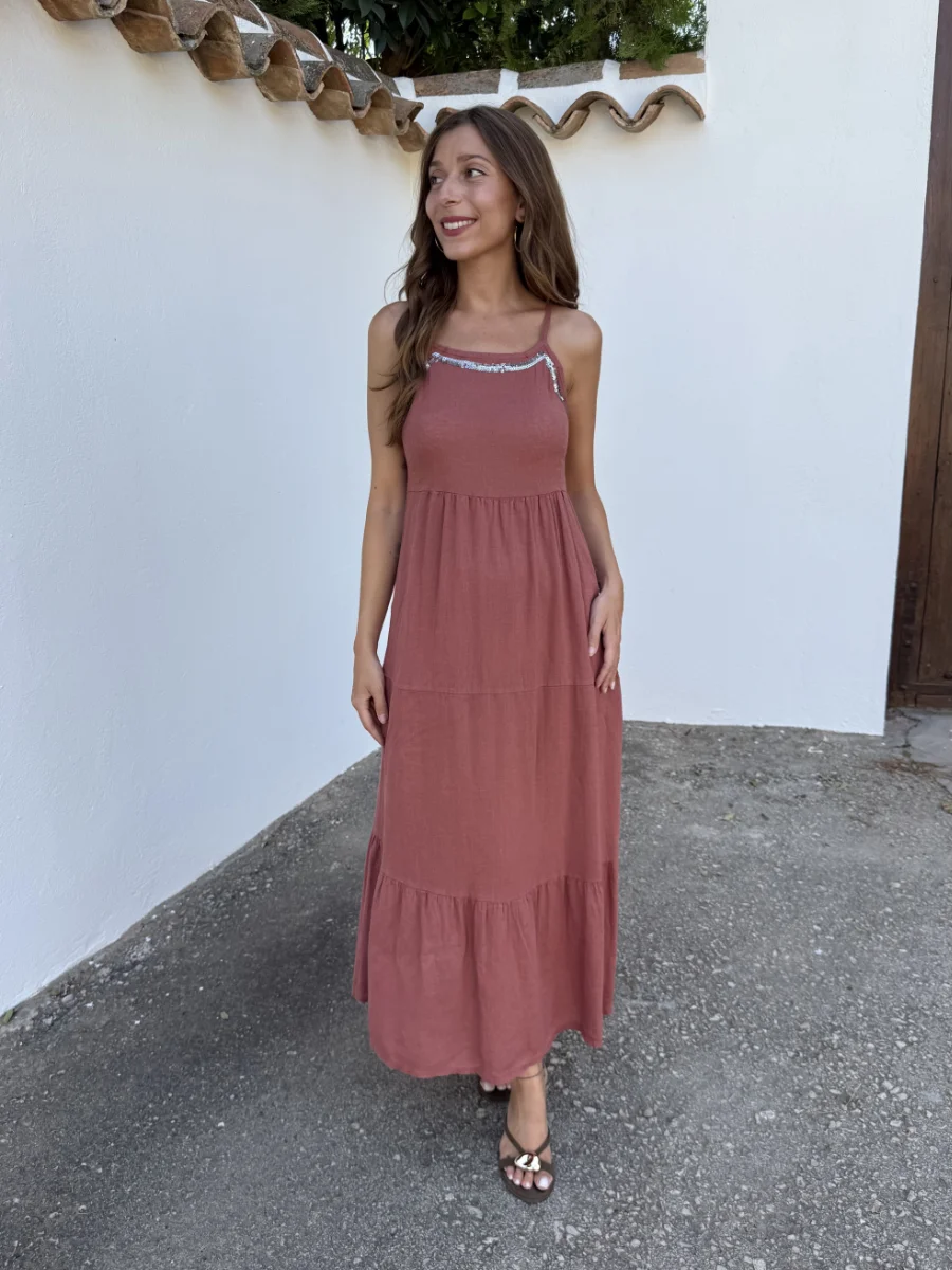 Vestido Lentejuela Coral - Imagen 4