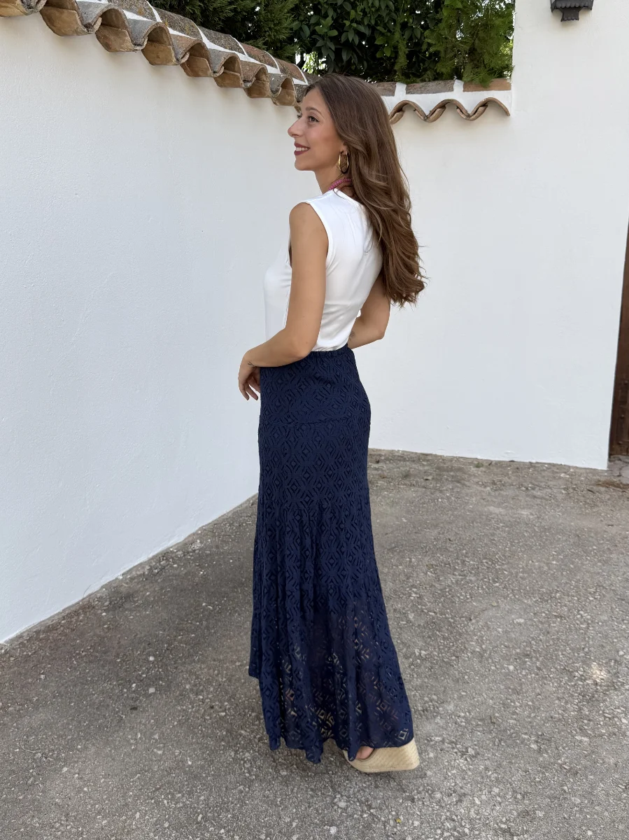 Falda Encase Azul Marino - Imagen 3