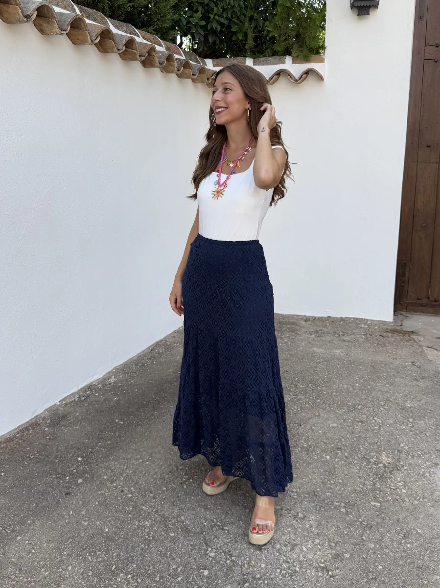 Falda Encase Azul Marino - Imagen 4