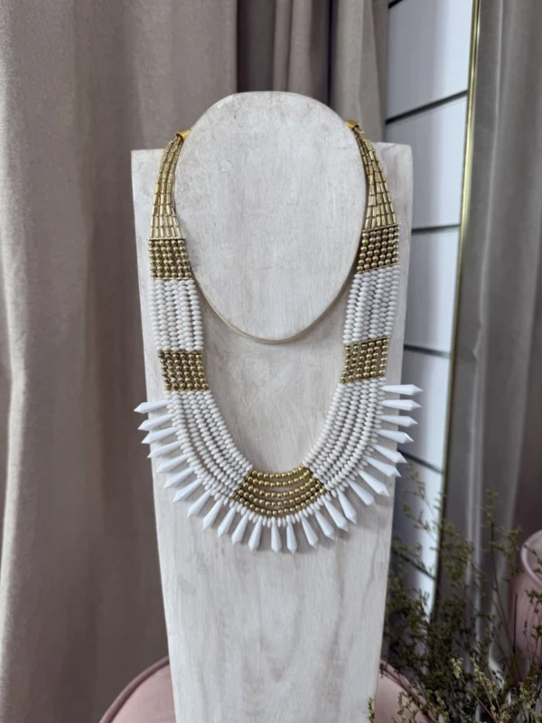 Collar Egipto Blanco