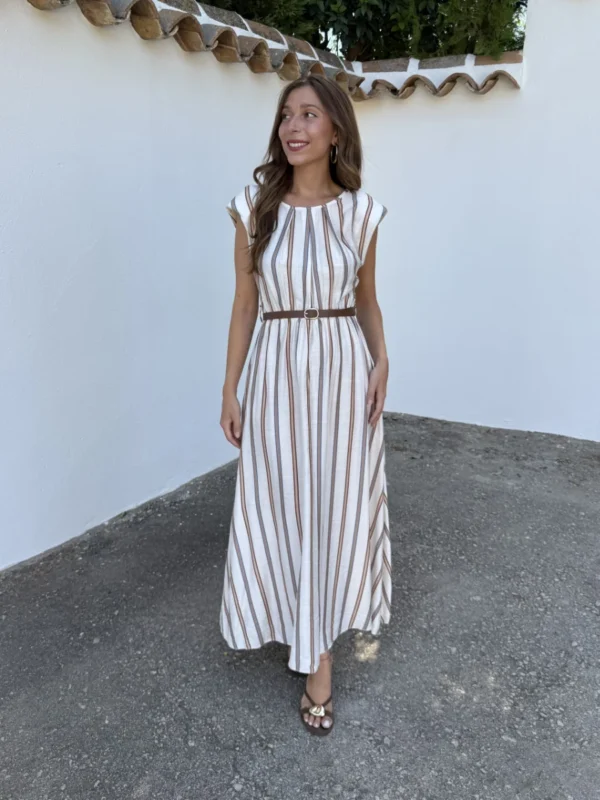 Vestido Rayas Blanco