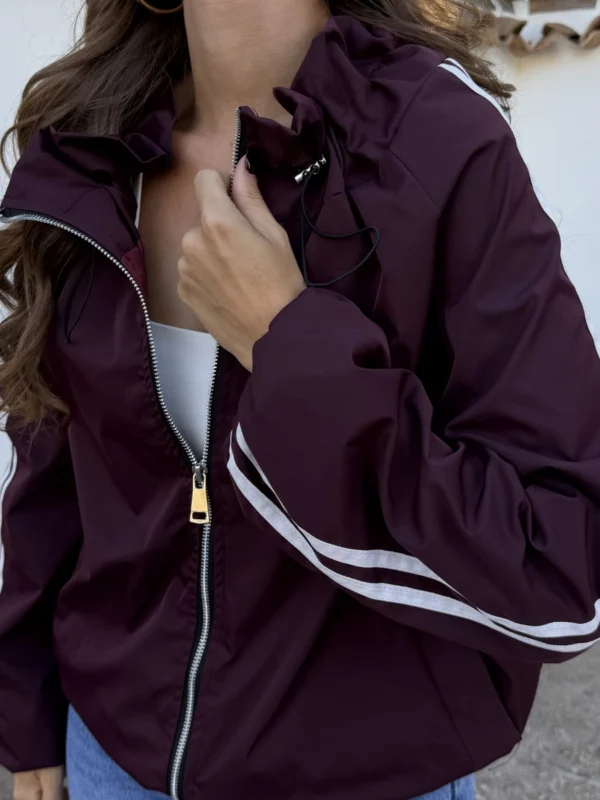 Chaqueta Bomber Burdeos