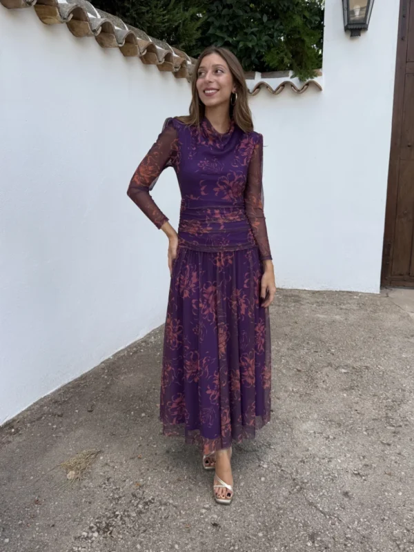 Vestido Kylie Morado
