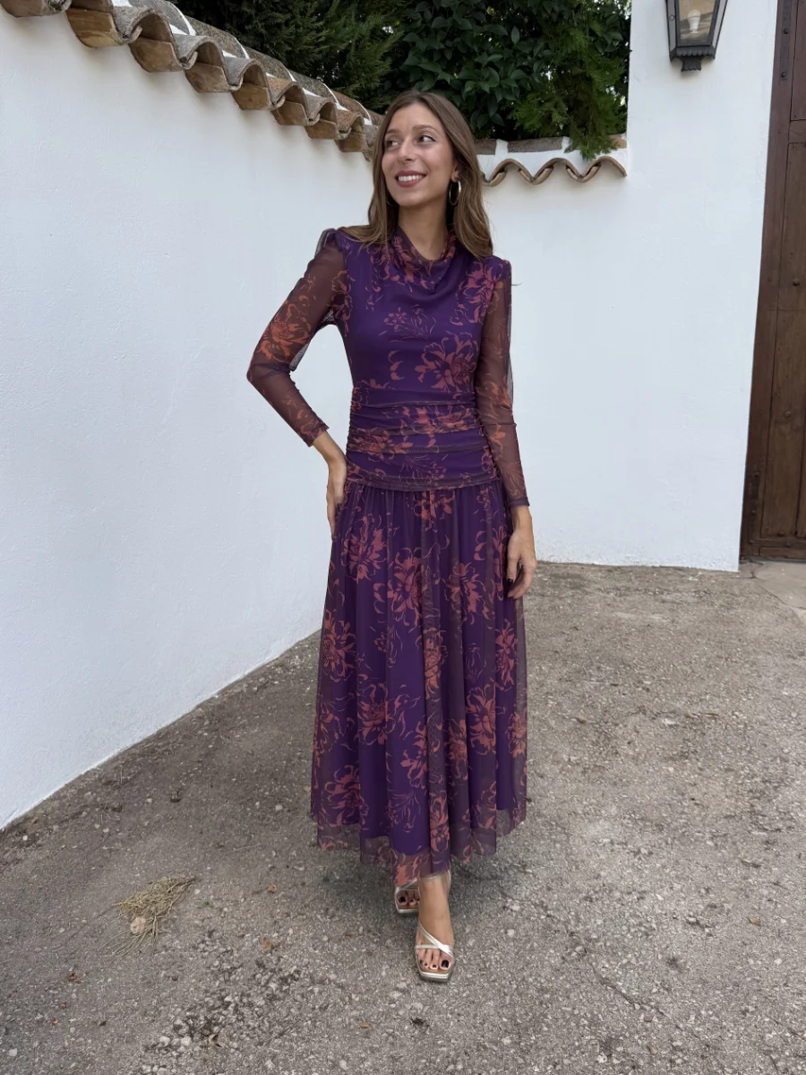 Vestido Kylie Morado