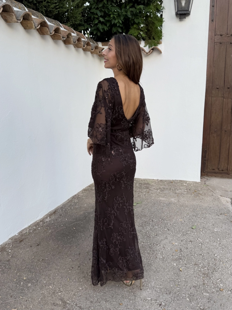 Vestido Bordado Choco - Imagen 2