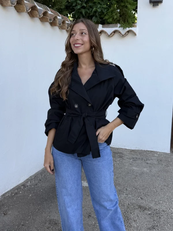Gabardina Gala Negro - Talla única