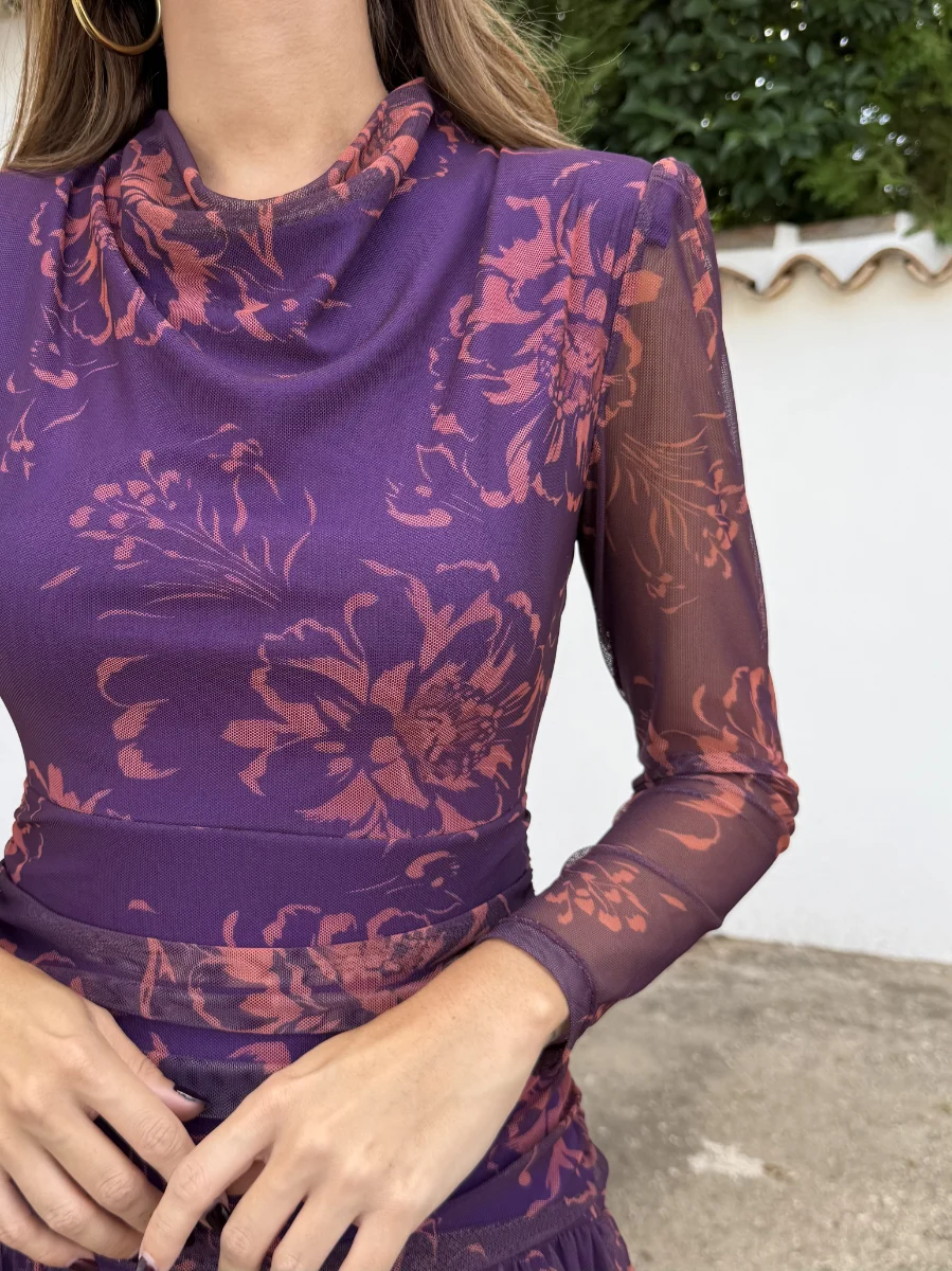 Vestido Kylie Morado - Imagen 2