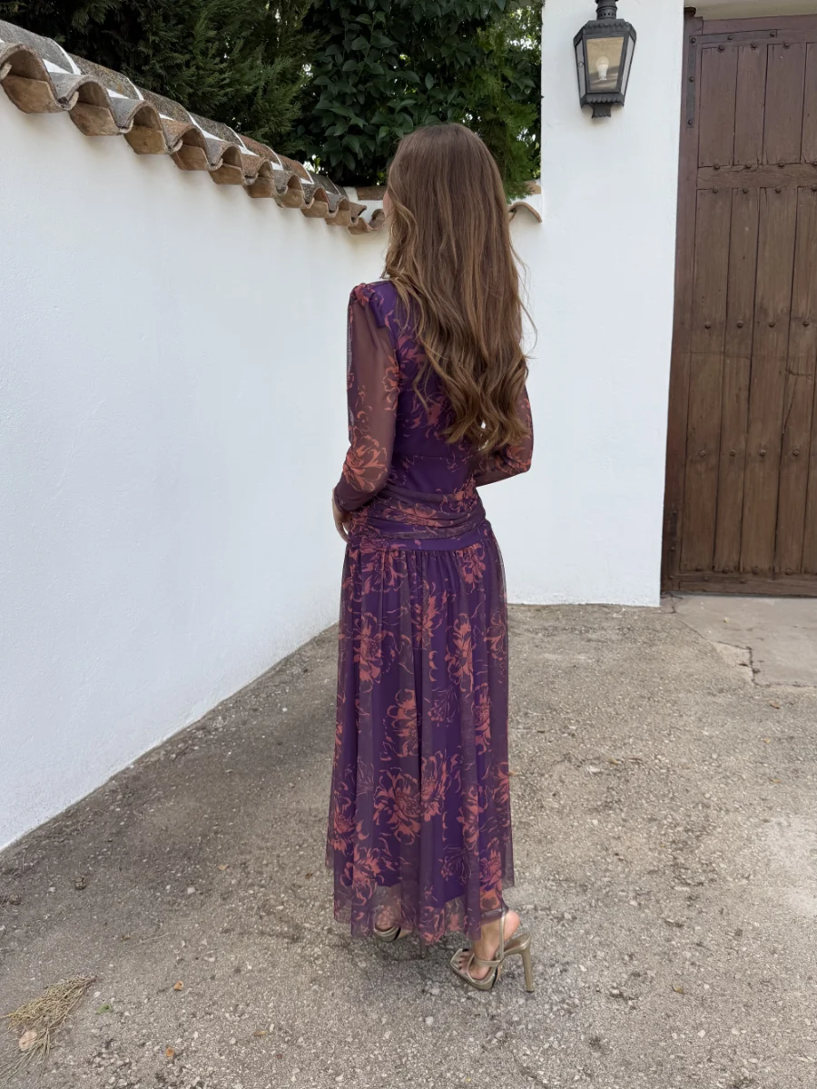 Vestido Kylie Morado - Imagen 3