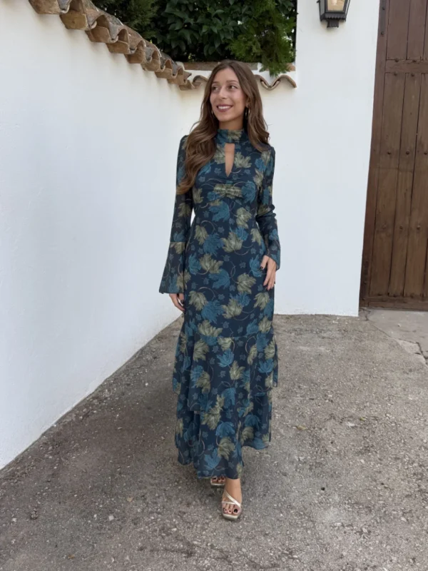 Vestido Cata Aguamarina