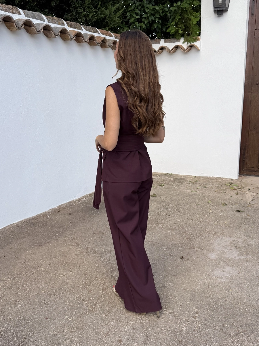 Conjunto Traje Fajín Burdeos - Imagen 5