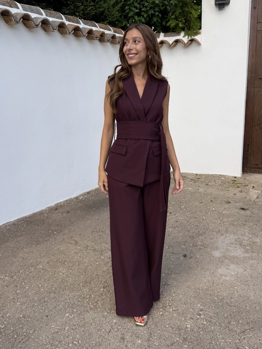 Conjunto Traje Fajín Burdeos - Imagen 2